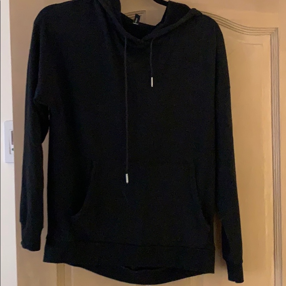 Onzie Black hoodie with back cut out